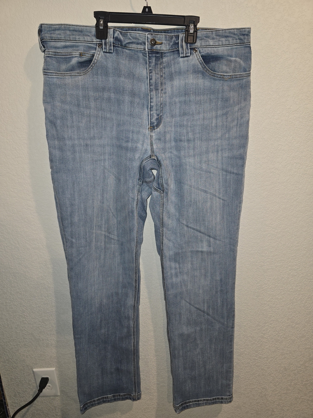 ​Duluth Trading Co. Ballroom Double Flex Relaxed Fit Jeans - Light Wash - 40x36
